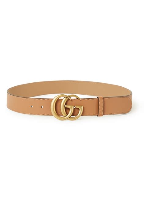 Riem leer Gucci bruin maat 75 cm in Leer 